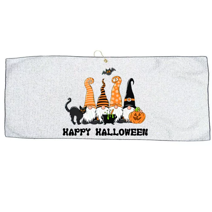 Halloween Gnomes Cute Autumn Pumpkin Fall Holiday Gift Large Microfiber Waffle Golf Towel