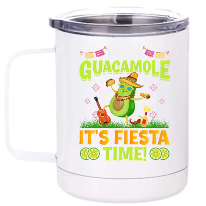 Holy Guacamole Cinco De Mayo Celebration Front & Back 12oz Stainless Steel Tumbler Cup