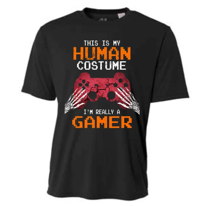 Halloween Gamer Costume Perfect Gift for Video Game Enthusiasts Cooling Performance Crew T-Shirt