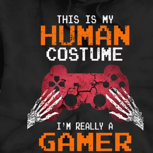 Halloween Gamer Costume Perfect Gift for Video Game Enthusiasts Tie Dye Hoodie