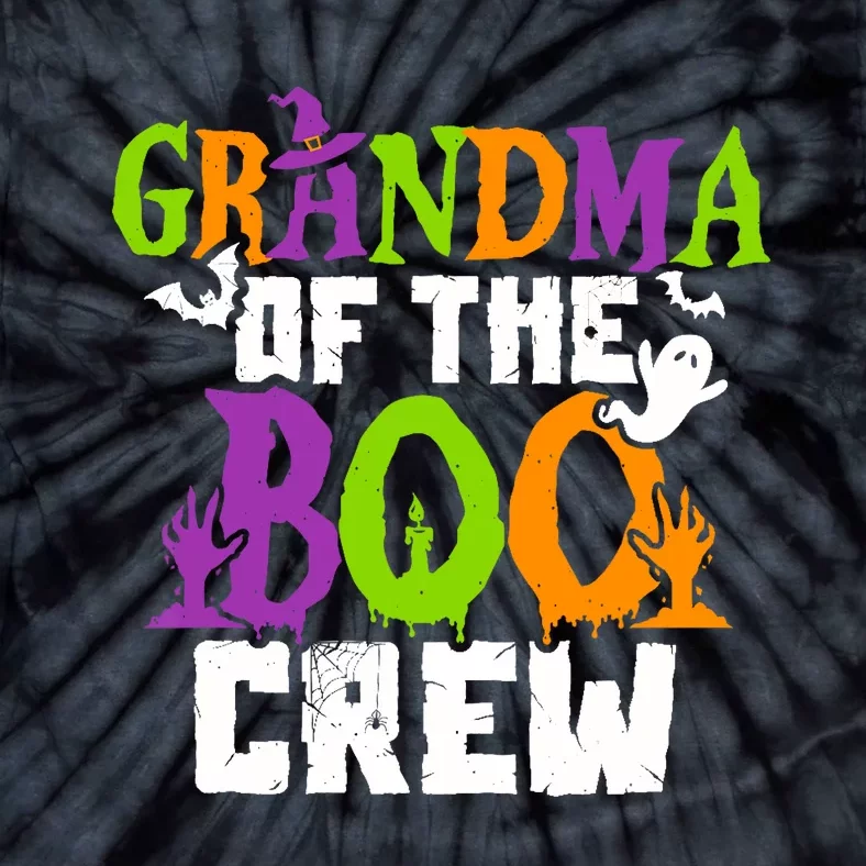 Halloween Grandma Crew Grandmother Spooky Party Tie-Dye T-Shirt