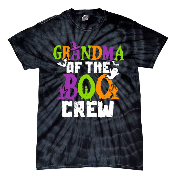 Halloween Grandma Crew Grandmother Spooky Party Tie-Dye T-Shirt