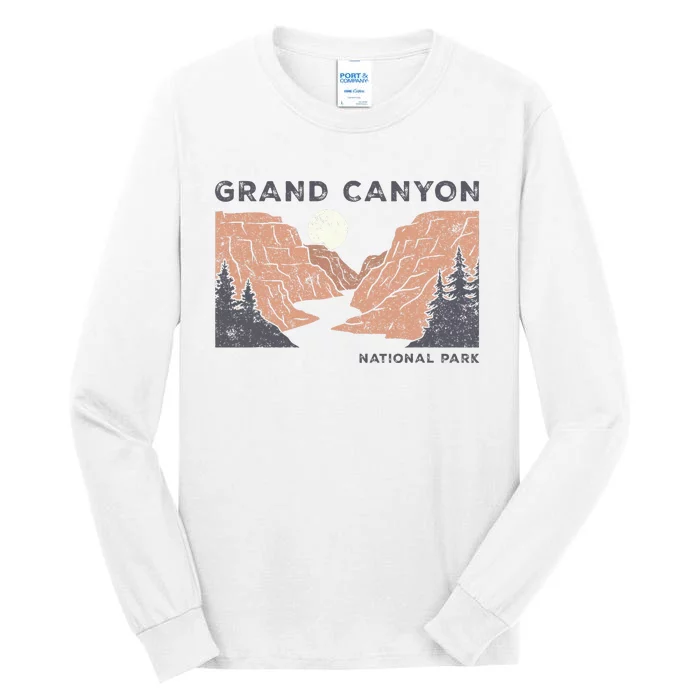 Hiked Grand Canyon National Park Arizona Vintage Tall Long Sleeve T-Shirt