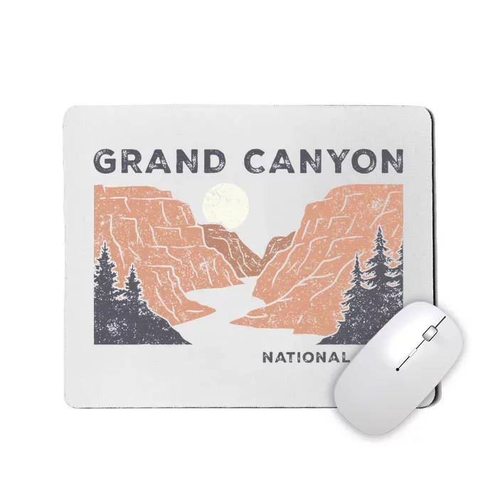 Hiked Grand Canyon National Park Arizona Vintage Mousepad