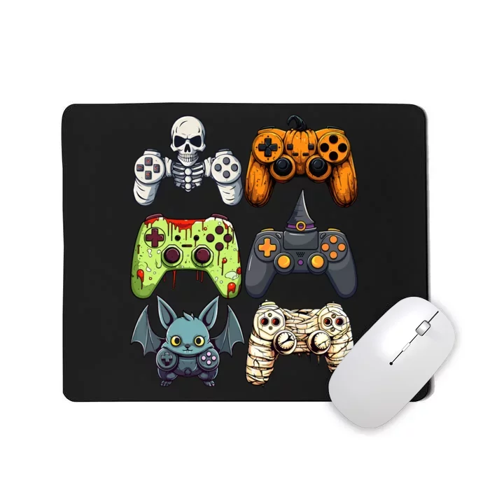 Halloween Gaming Controllers Skeleton Witch Zombie Mummy Mousepad