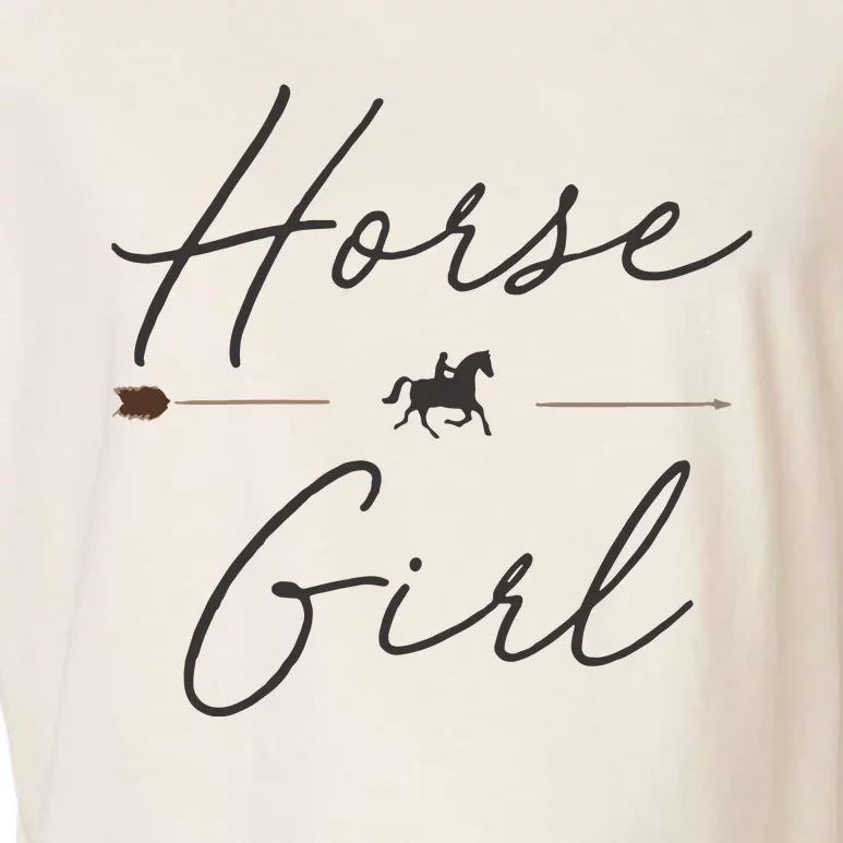 Horse Girl Country Girl HorseBack Rider Equestrian Garment-Dyed Women's Muscle Tee