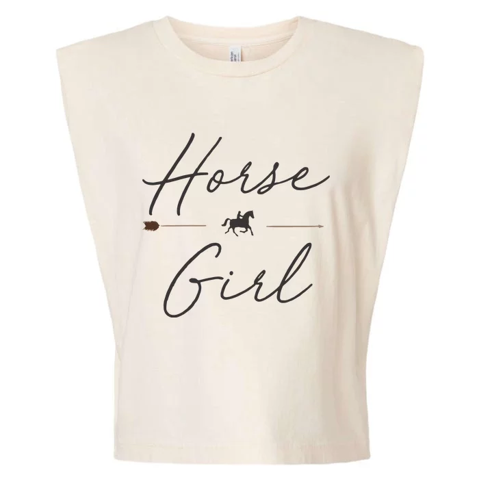 Horse Girl Country Girl HorseBack Rider Equestrian Garment-Dyed Women's Muscle Tee