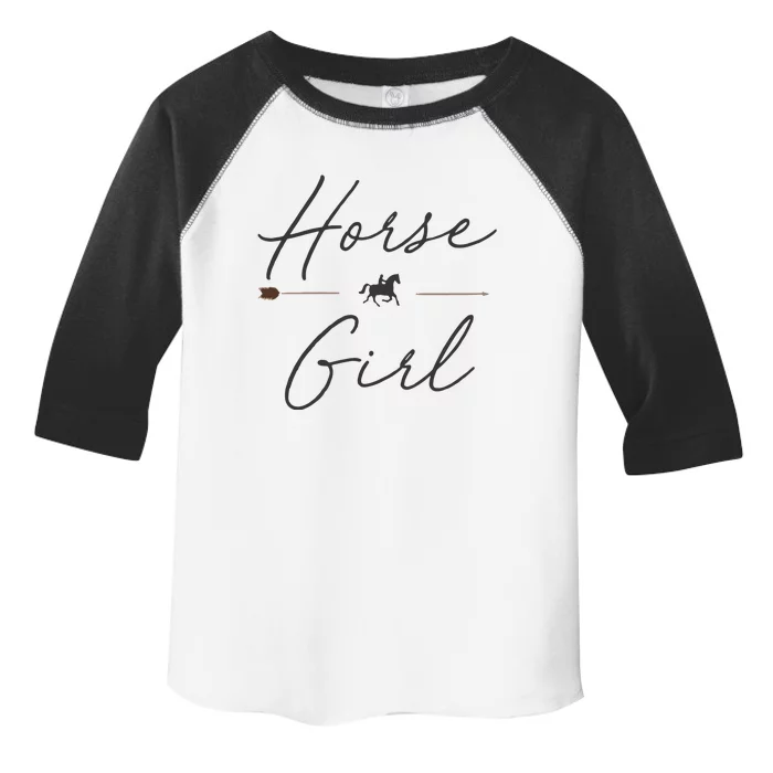 Horse Girl Country Girl HorseBack Rider Equestrian Toddler Fine Jersey T-Shirt