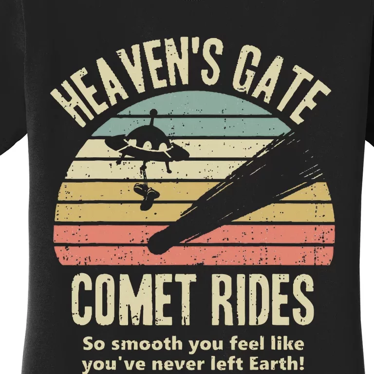 HeavenS Gate Comet Rides Retro Man 90s Space Lover Gift Women's T-Shirt