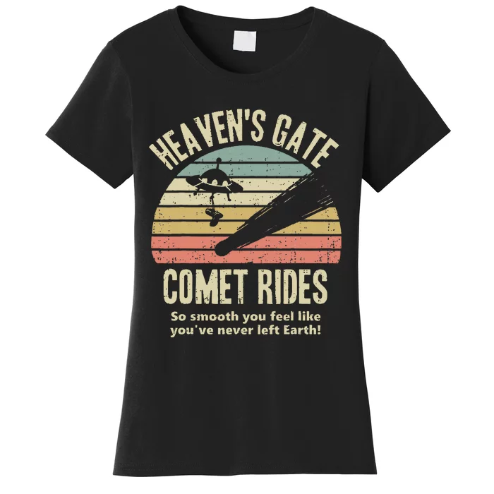 HeavenS Gate Comet Rides Retro Man 90s Space Lover Gift Women's T-Shirt