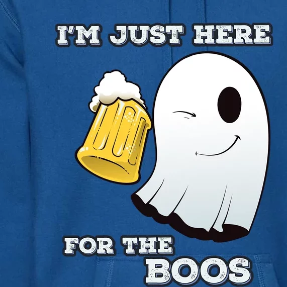 Halloween Ghost Costume Gift Im Just Here For The Boos Cool Gift Premium Hoodie