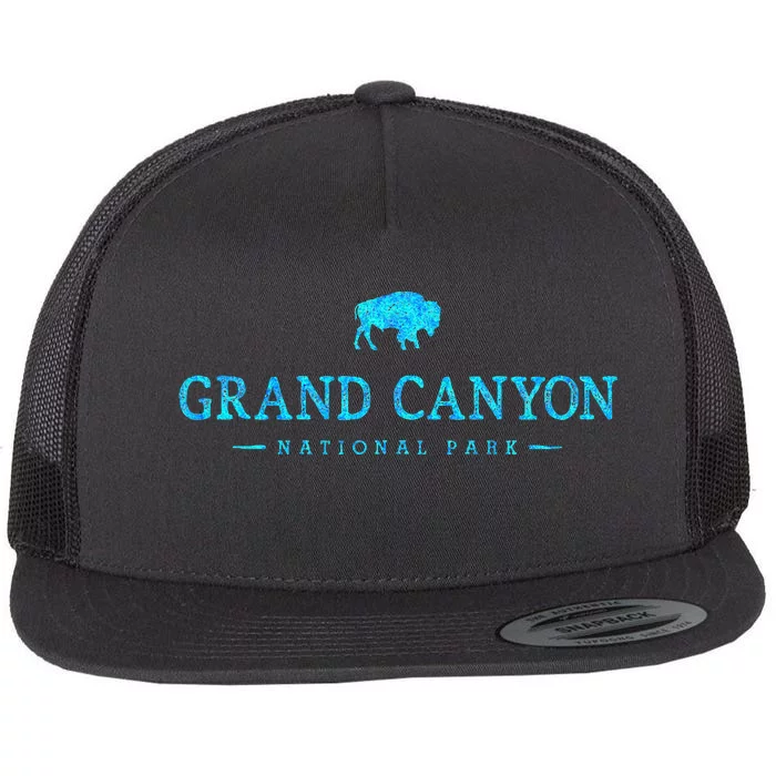 Hiked Grand Canyon National Park Arizona Colorful Flat Bill Trucker Hat