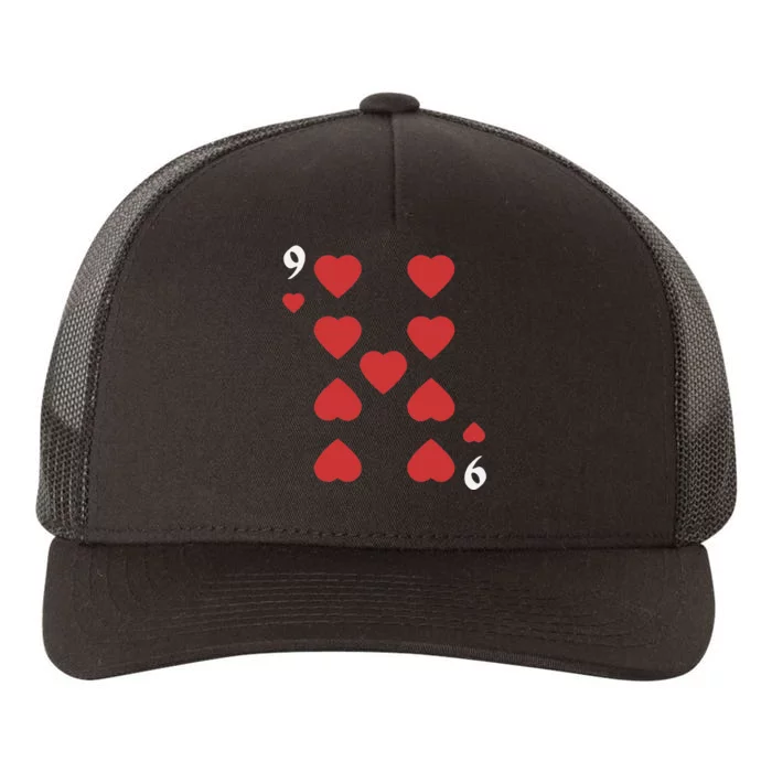 Halloween Group Costume: Nine Of Hearts Card Deck Yupoong Adult 5-Panel Trucker Hat