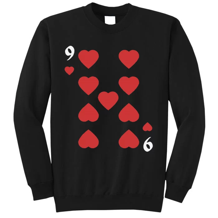 Halloween Group Costume: Nine Of Hearts Card Deck Sweatshirt