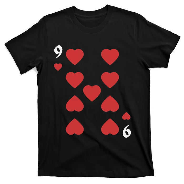 Halloween Group Costume: Nine Of Hearts Card Deck T-Shirt