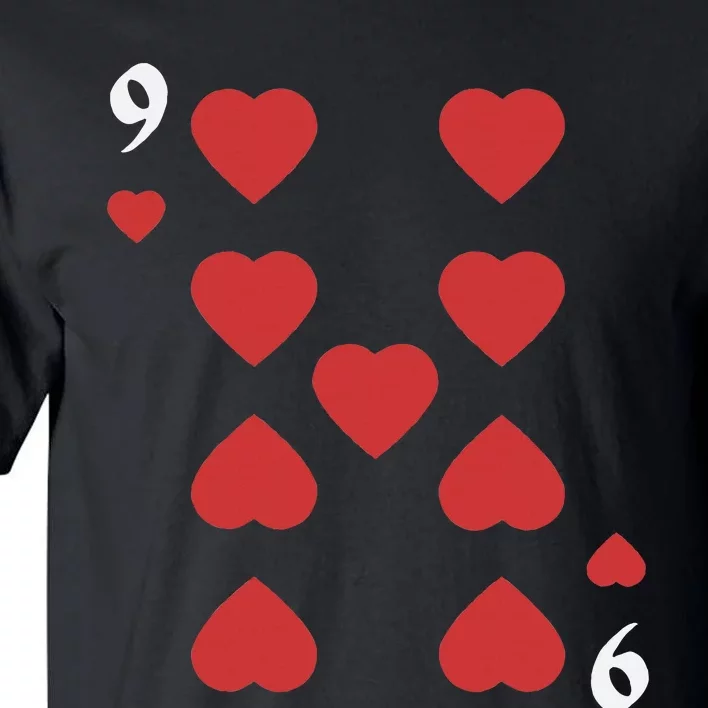 Halloween Group Costume: Nine Of Hearts Card Deck Tall T-Shirt