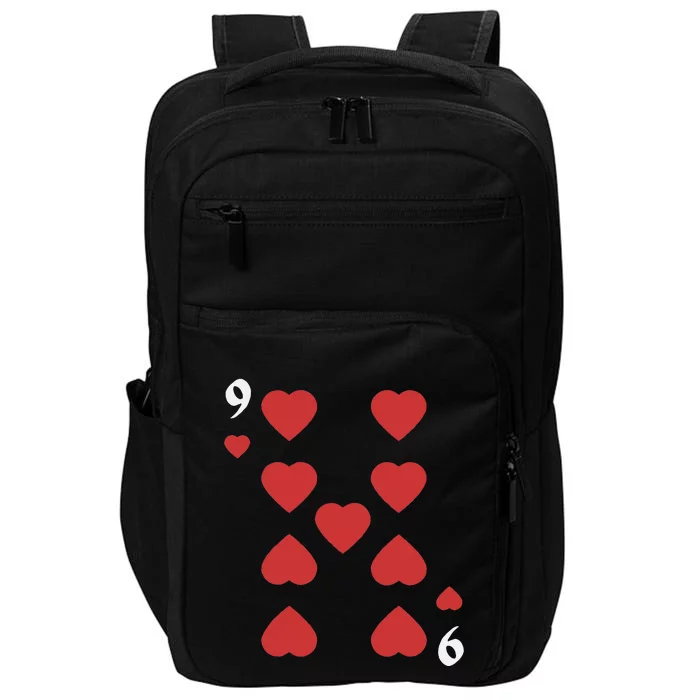 Halloween Group Costume: Nine Of Hearts Card Deck Impact Tech Backpack