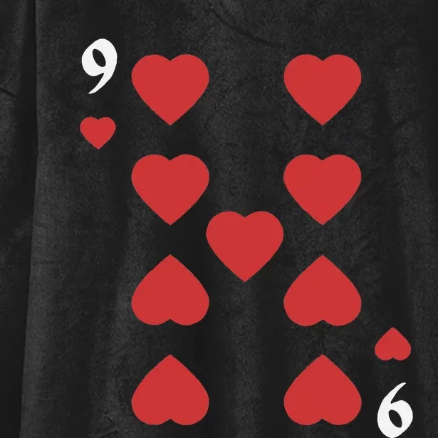 Halloween Group Costume: Nine Of Hearts Card Deck Hooded Wearable Blanket