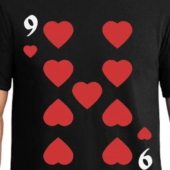 Halloween Group Costume: Nine Of Hearts Card Deck Pajama Set