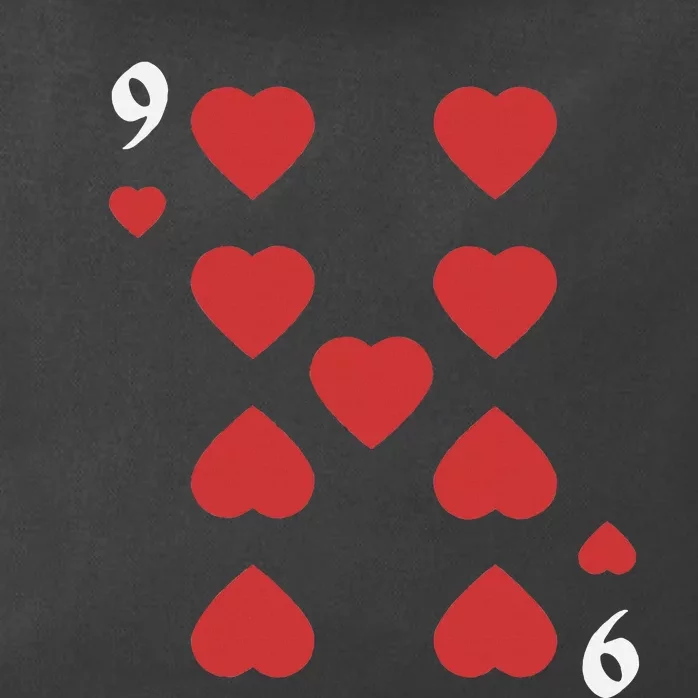 Halloween Group Costume: Nine Of Hearts Card Deck Zip Tote Bag