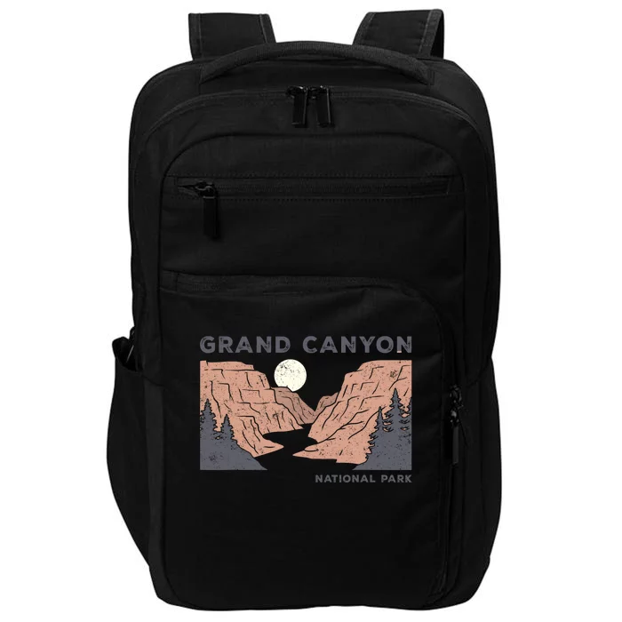 Hiked Grand Canyon National Park Arizona Vintage Womens Men Impact Tech Backpack