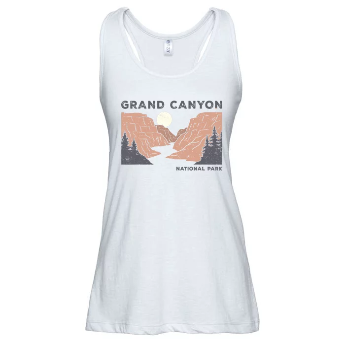 Hiked Grand Canyon National Park Arizona Vintage Womens Men Ladies Essential Flowy Tank