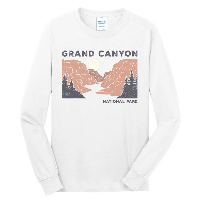 Hiked Grand Canyon National Park Arizona Vintage Womens Men Tall Long Sleeve T-Shirt