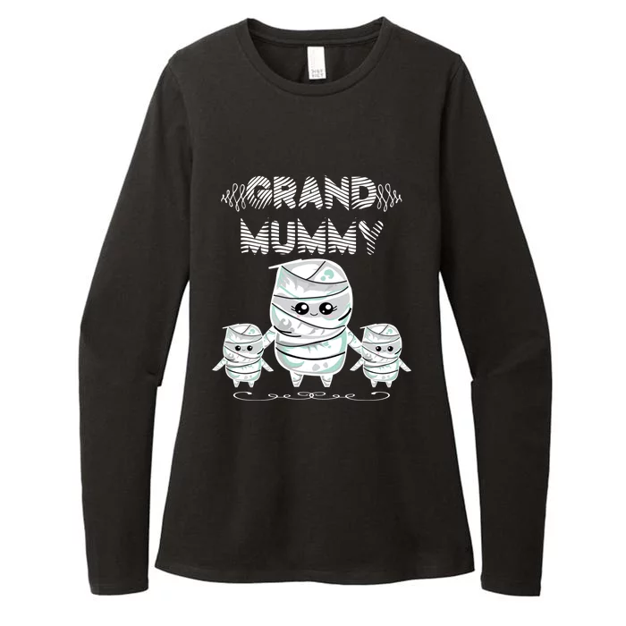 Halloween Grandma Costume Cute Grand Mummy Funny Grandmother Meaningful Gift Womens CVC Long Sleeve Shirt