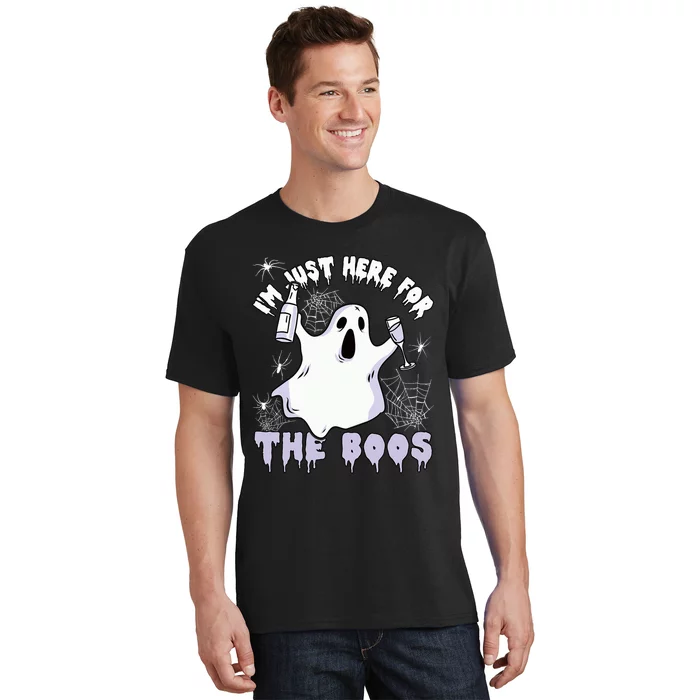 Halloween Ghost Costume Spider Just Here For The Boos T-Shirt