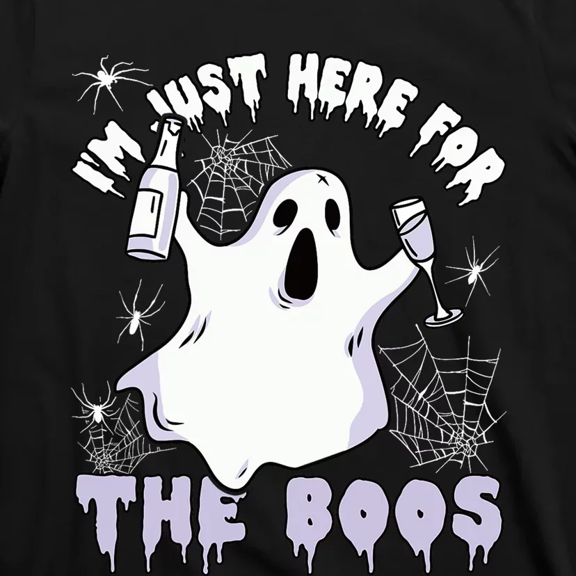 Halloween Ghost Costume Spider Just Here For The Boos T-Shirt