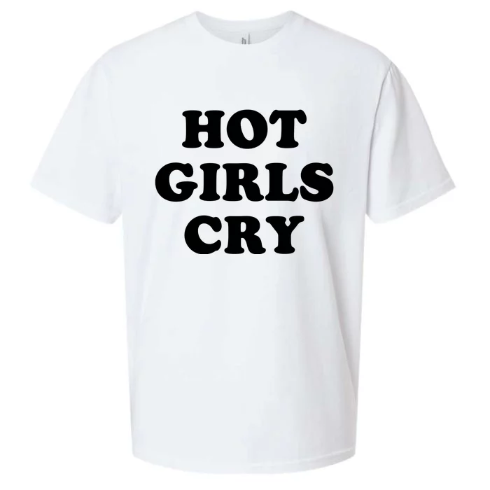 Hot Girls Cry Sueded Cloud Jersey T-Shirt