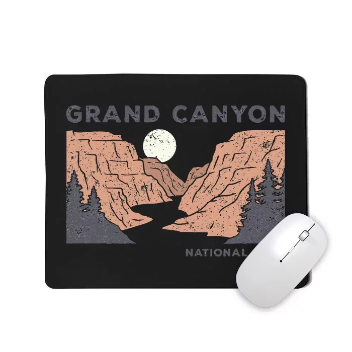 Hiked Grand Canyon National Park Arizona Vintage Mousepad