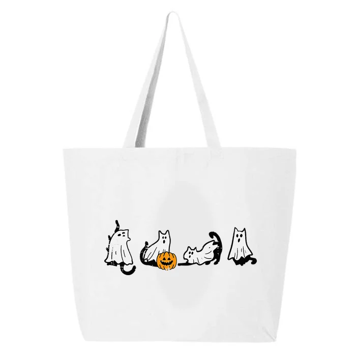 Halloween Ghost Cats Fun Kitten Kitty Costume 25L Jumbo Tote