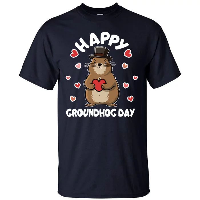 Happy Groundhog Day Punxsutawney Phil Tall T-Shirt