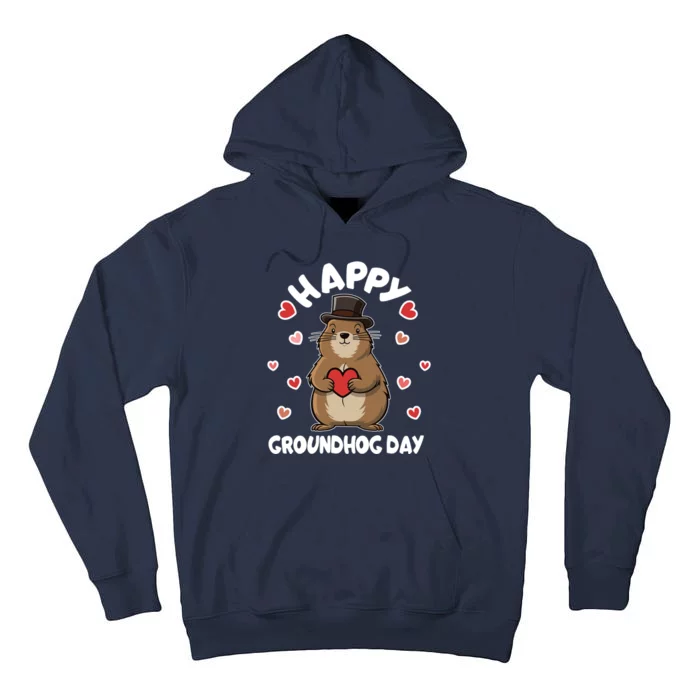 Happy Groundhog Day Punxsutawney Phil Tall Hoodie