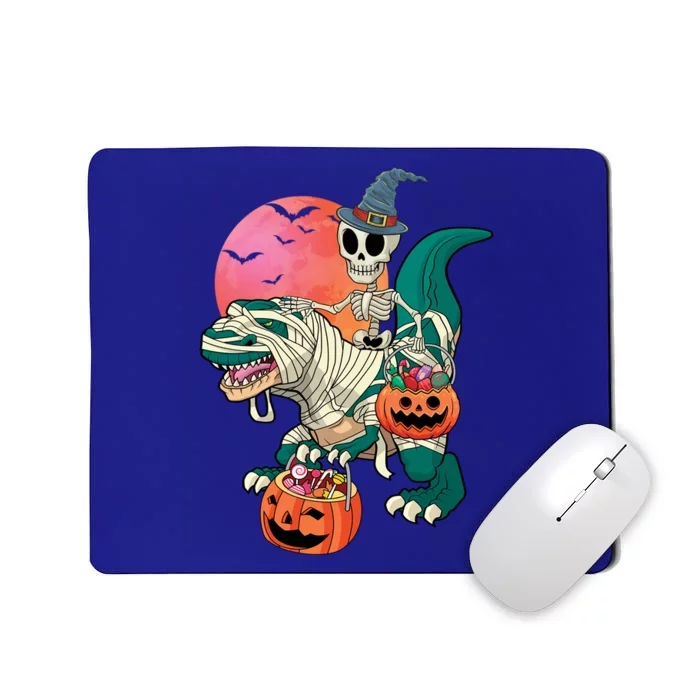 Halloween Gift Dinosaur T Rex Mummy Skeleton Gift Mousepad