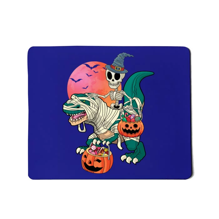 Halloween Gift Dinosaur T Rex Mummy Skeleton Gift Mousepad