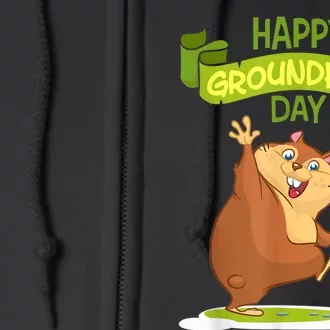 Happy Groundhog Day Funny Groundhog Day Full Zip Hoodie