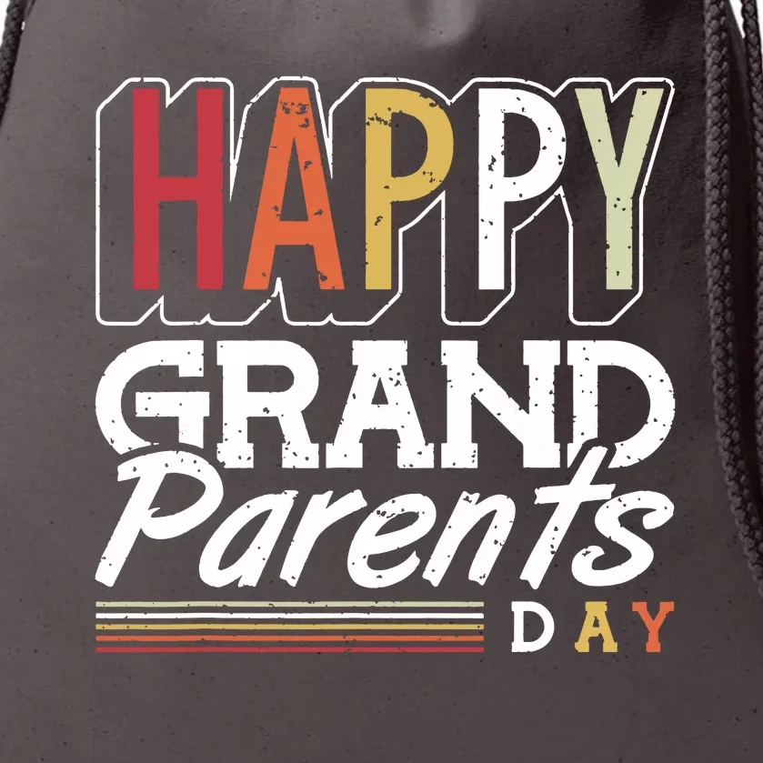 Happy Grandparents Day Grandparents Day Drawstring Bag