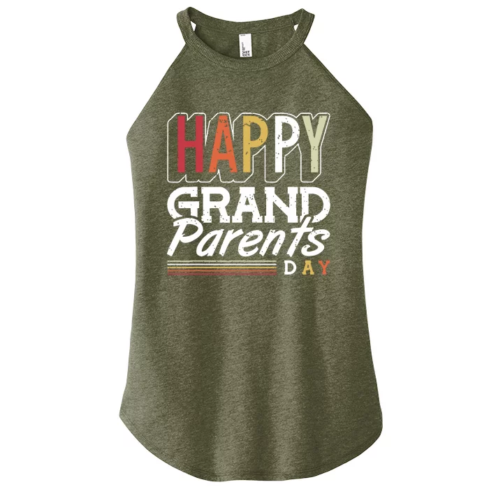 Happy Grandparents Day Grandparents Day Women’s Perfect Tri Rocker Tank