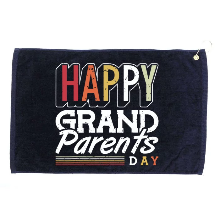 Happy Grandparents Day Grandparents Day Grommeted Golf Towel