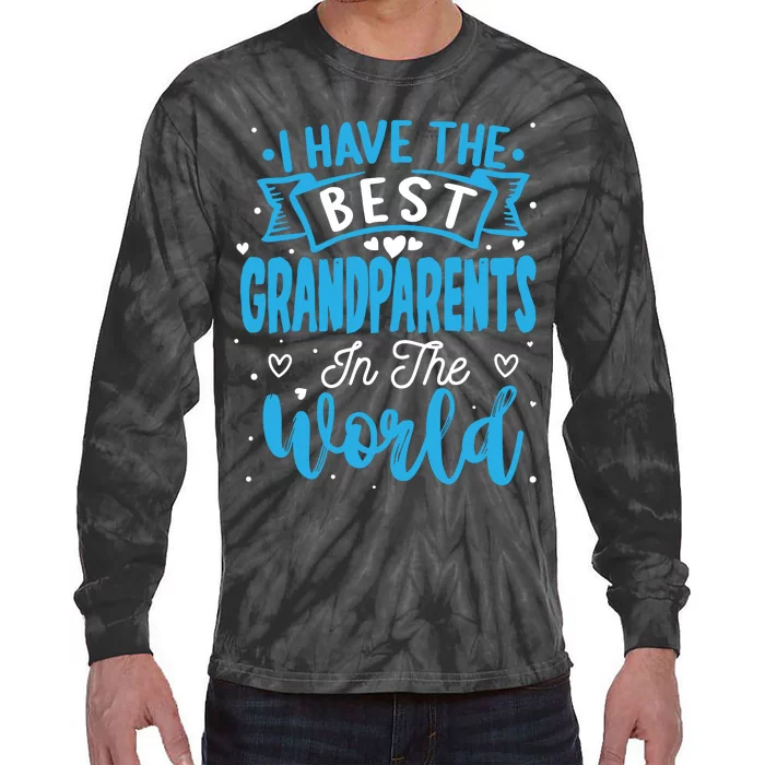 Happy Grandparents Day Funny Grandparents Day Tie-Dye Long Sleeve Shirt