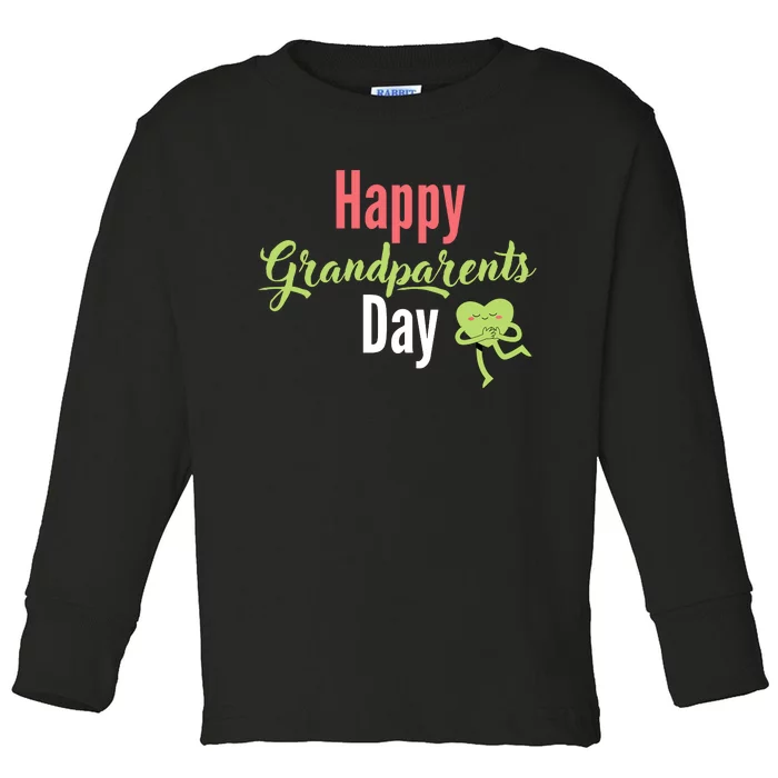 Happy Grandparents Day Toddler Long Sleeve Shirt