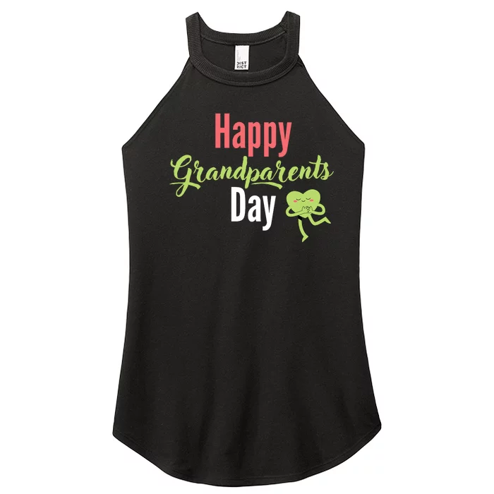 Happy Grandparents Day Women’s Perfect Tri Rocker Tank