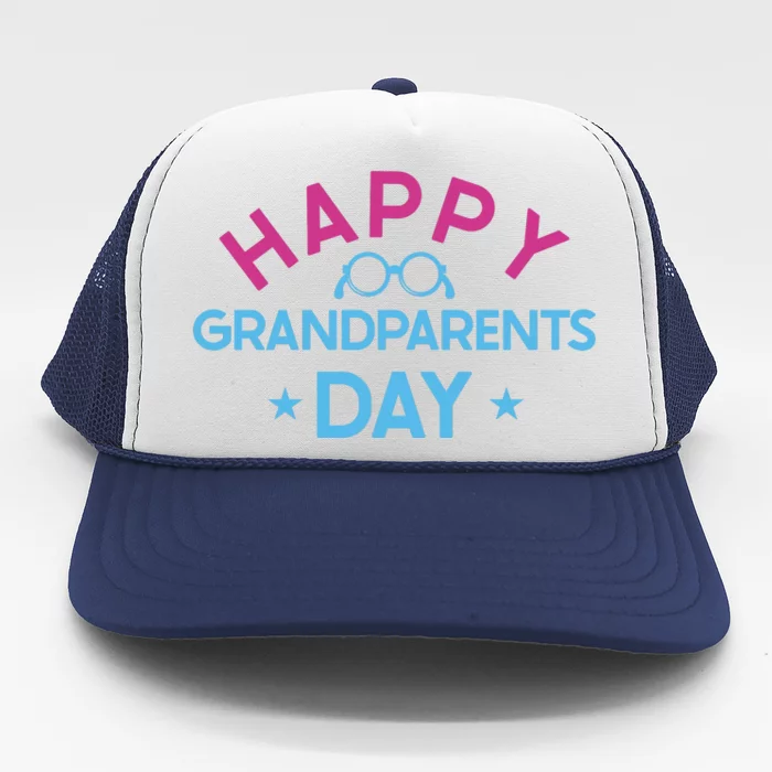 Happy Grandparents Day Celebration Graphic Trucker Hat