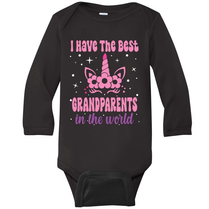 Happy Grandparents Day Funny Grandparents Day Baby Long Sleeve Bodysuit