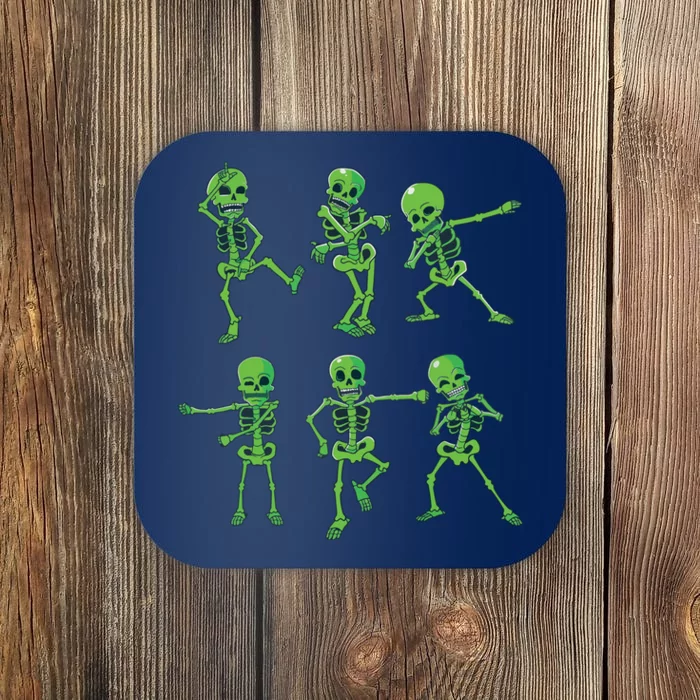 Halloween Girl Dancing Skeletons Dance Challenge Coaster