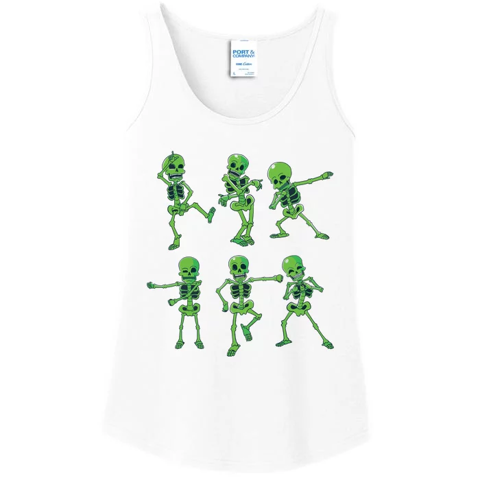 Halloween Girl Dancing Skeletons Dance Challenge Ladies Essential Tank