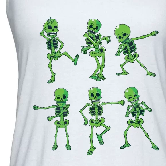 Halloween Girl Dancing Skeletons Dance Challenge Ladies Essential Flowy Tank