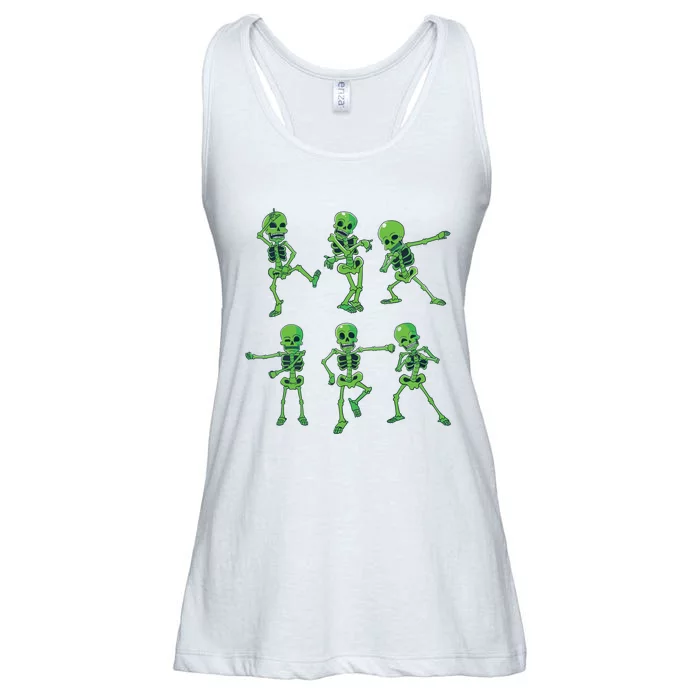 Halloween Girl Dancing Skeletons Dance Challenge Ladies Essential Flowy Tank